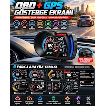 Volkswagen Golf 7 2012-2019 Uyumludur Obd2 Gps Hız Devir Gösterge Ekranı