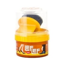 Tuğraçelik Nuri Leflef Hazır Cilalı Süngerli Açık Kahve Krem Ayakkabı Boyası 60ml- 12'li Paket