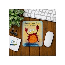 Komik Yengeç Baskılı Oyuncu Mousepad 0132