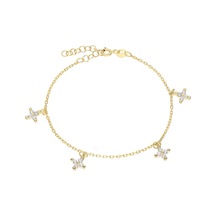 Eva Pırlanta Çiçek Bileklik 718522 Gold