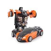 Soulader Tek Tuşla Hızlı Dönüşen Robot Oyuncak Araba - Çocuklar İçin Ataletli Ve Çarpışmalı Şekil Değiştiren Süper Oyuncak