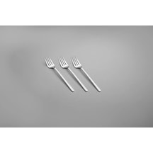 Nehir Sofia Tatlı Çatal - 12 Li Tatlı Çatalı Paslanmaz Çelik 18/10 Gri