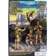 Masterbox 35223 1/35 Ölçek, Ukrayna Askerleri, Kiev Savunması Mart 2022, Plastik Figür Kiti-51546