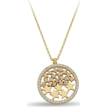 Çgk Çiğdem Gürel Kuyumculuk Taşlı Altın Kolye 14k Gold