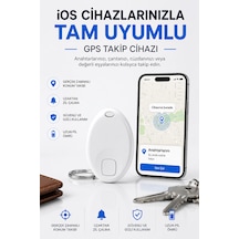 Apple Uyumlu iOS Uyumlu Gps Takip Cihazı Anahtarlık Ve Çanta Takip Aparatı Gerçek Zamanlı Konum Takibi Uzun Pil Ömrü Beyaz Apple Uyumlu iOS Uyumlu Gps Takip Cihazı Anahtarlık Ve Çanta Takip Aparatı Gerçek Zamanlı Konum Takibi Uzun Pil Ömrü Beyaz
