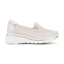 Tamer Tanca Kadın Hakiki Deri Krem Sneakers & Spor Ayakkabı 298 3200 Bn Ayk Y26 Krema Pen