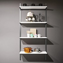 30x90 Duvara Monte Ahşap Raf & Dekoratif Kiler Rafı & Dekoratif Giyim Odası Rafı Siyah