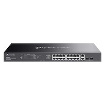Omada Es220gmp, 16 Port Gigabit, 16 Port Poe+, 2 Port Gigabit Sfp, 250w, Yönetilebilir, Rackmount Switch