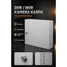 Mn6 Mn110dv Kilitli Metal Dvr Kamera Kabin 45x35x10 Cm Duvar Tipi Güvenlik Kasa Premium Kablo Düzenleme
