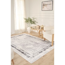 Kaşmir Halı Trend Vetra 80x150 Cm Salon Mutfak Halısı Yolluk Gri