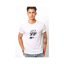 Three Days Grace Break Metal Rock Baskılı Beyaz Erkek Tshirt