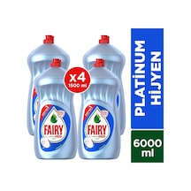 Fairy Limon Kokulu Platinum Hijyen Sıvı Bulaşık Deterjanı 4 x 1500 ML
