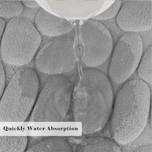 Novahub Hafızalı Köpük Banyo Paspası, Süper Su Emici, Makinede Yıkanabilir, Kaymaz Halı, Yumuşak Taş Kabartmalı, Kalın Duş Zemin Banyo Paspası Gri Gri