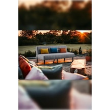 Box Üç Kişilik Süngerli Kanepe - Gri