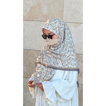 Qalortex Scarf Meyra Desen B.boy Eşarp - Suyeşili Su Yeşili