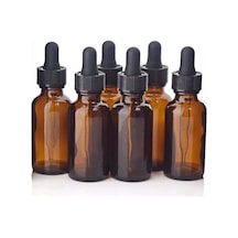 Güvenç Ambalaj Cam Şişe Damlalıklı Kahverengi 6 x 30 ML