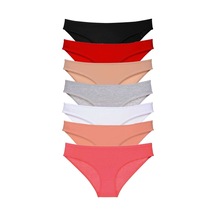 7 Adet Süper Eko Set Likralı Kadın Slip Külot Set 2 Altın - Lacivert