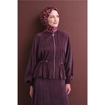 Armine Saf İpek Sura Eşarp 9623d 86 Gri - Siyah