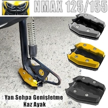 Nmax 125/155 Yan Sehpa Ayaklık Genişletici Kaz Ayak Siyah Renk Siyah