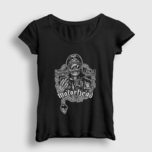 Presmono Kadın Cheater Motörhead T-shirt Siyah