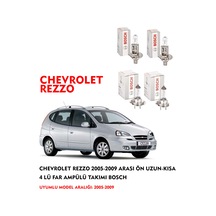 CHEVROLET REZZO 2007 MODEL ARASI ÖN UZUN-KISA 4 LÜ FAR AMPÜLÜ TAKIMI BOSCH