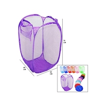 Easy Open Hamper Renkli Oyuncak Sepeti Filesi 40x40x70cm 4881 Çok Renkli