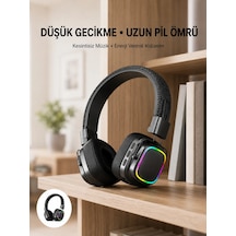 Znv Zenvia Mey İthalat Bluetooth 5.3 Rainbow Işıklı Kulak Üstü Kablosuz Kulaklık Yeni Nesil Znv2025 Cmn