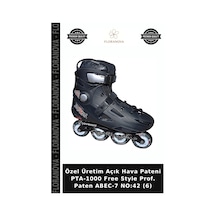 Özel Üretim Açık Hava Pateni Pta-1000 Free Style Prof. Paten Abec-7 No:42 6 Çok Renkli