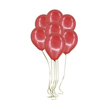 Cansüs 100lü Metalik Balon Kırmızı 12inç Çok Renkli