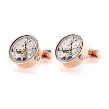Omark Cotton Watch Rose Saat Mekanizmalı Kol Düğmesi Abgwy363