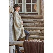 Karaca Home Conner Bej Püsküllü Throw Battaniye 130x170 Cm 200.22.14.0290