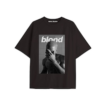 Kalic Studio Unisex Erkek Kadın Blond Frank Ocean Siyah T-shırt Franksiyah2
