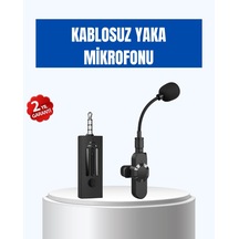 Kablosuz 2.4 Ghz Yaka Mikrofonu 60 M Menzilli, Gürültü Azaltıcı, Şarjlı Ve Taşınabilir