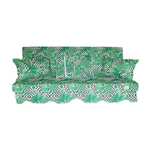 Mirzade Sofa Salıncak Minderi-sofa Salıncak Yeşil Çift Yaprak - 40 40