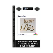 Premium Altın Renk Masaüstü Ev Dövme Gold Kod.8017