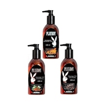 Playboy 3 Adet Playboy Çilek Aromalı Kokulu Ve Isıtıcılı Rahatlatıcılı Vücut Masaj Yağı