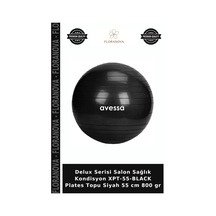 Delux Serisi Salon Sağlık Kondisyon Xpt-55-black Plates Topu Siyah 55 Cm 800 Gr
