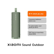 Xiaomi Sound Outdoor 30w Ip67 Taşınabilir Bluetooth Hoparlör Yeşil