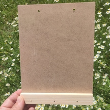 15x20 Cm Dikdörtgen Ahşap Hobi Boyama Beyaz Anahtarlık Panosu