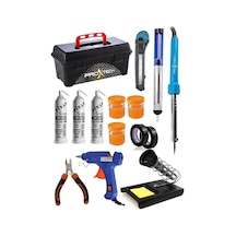 Çantalı 14 Parça 60w Lehim Kalem-havya -leyim Tel -pasta- Stand-silikon-yankeski Ful Paket