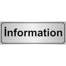 Information Yönlendirme Levhası 7Cmx20Cmgümüş Renk Metal