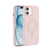 Joko Apple Uyumlu iPhone 11 Z Silikon Magsafe Kapak - Pembe Çok Renkli