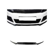 Volkswagen Golf 6 2009-2012 Volkswagen Golf 6 R Tampon Uyumlu 3 Parça Ön Lip Piano Black Uyumlu