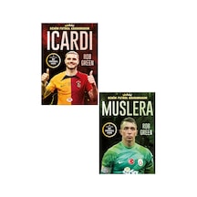 Dokuz Benim Futbol Kahramanım İcardi - Muslera Poster Sticker Futbolcu Kartı Hediyeli 2 Kitap