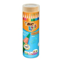 Bic Evolutıon Jumbo Üçgen 12+1 Metal Tüp Kuru Boya Kalemi