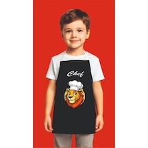 Çocuk Mutfak Önlüğü Etkinlik Önlüğü 4-12 Yaş Aktivite Önlüğü Siyah 1