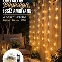 Dekoratif Yıldız Led Aydınlatma 20 Ledli 5 Metre Günışığı Yeni Nesil