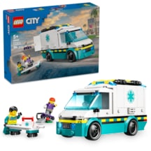 LEGO® City Acil Yardım Ambulansı 60451 - Model Araç Seven 5 Yaş Üzeri Çocuklar için Yaratıcı Oyuncak Yapım Seti (184 Parça)