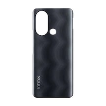 İnfinix Hot 11s Siyah Arka Cam Batarya Pil Kapağı Telefon Arka Kapak