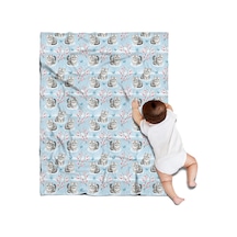 Cat Desenli 30x40 İnç Flanel Polar Battaniye, Yumuşak, Kalın, Tüm Mevsimler-a66 Cat Winter Floral